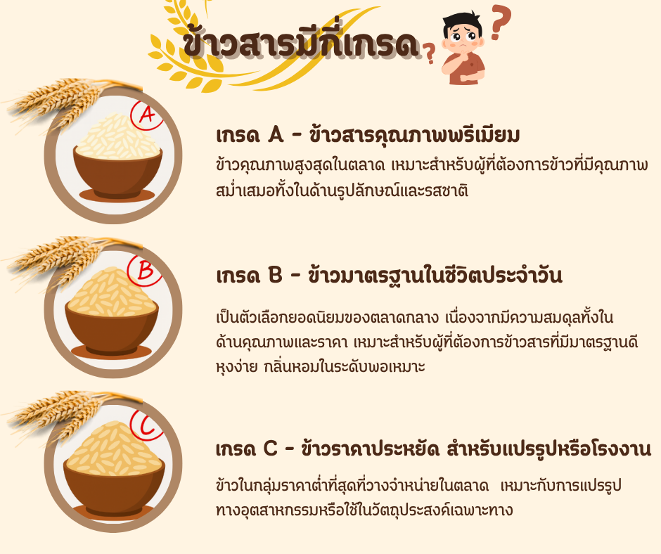 ข้าวสารมีกี่เกรด