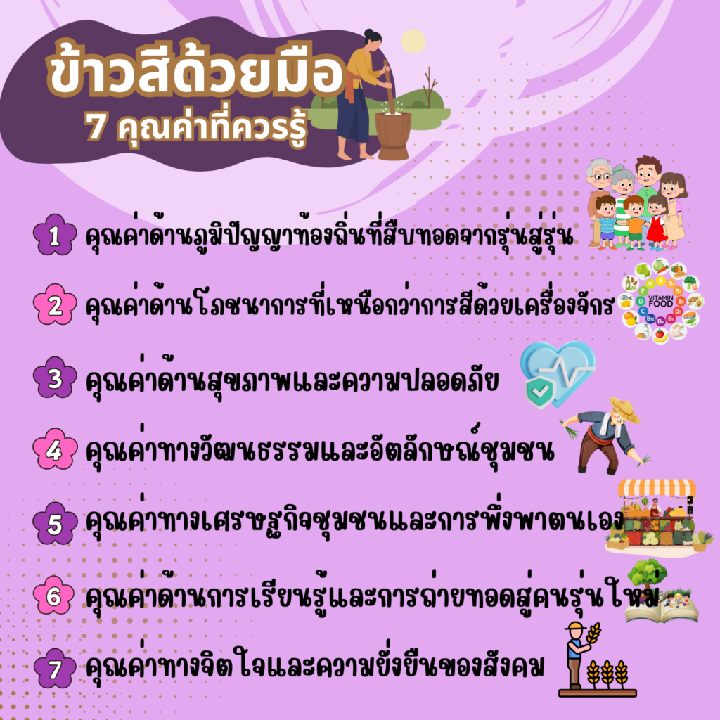 ข้าวสีด้วยมือ